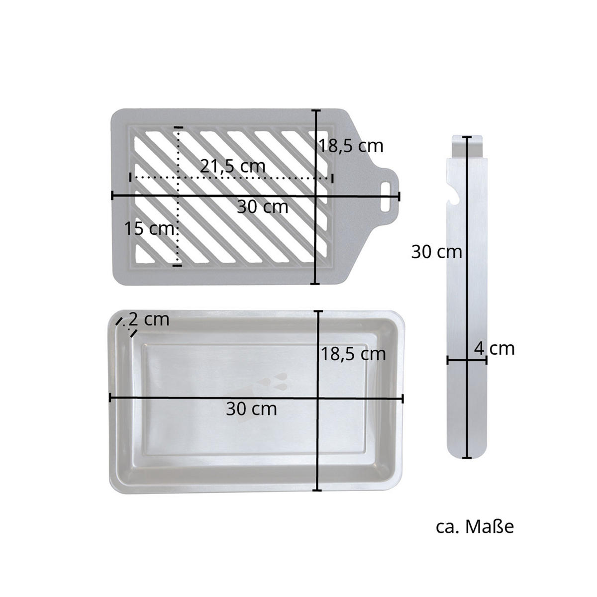 OBERHITZEGRILL elektrisch - Schwarz, Metall (27/39.5/38cm) - TAINO