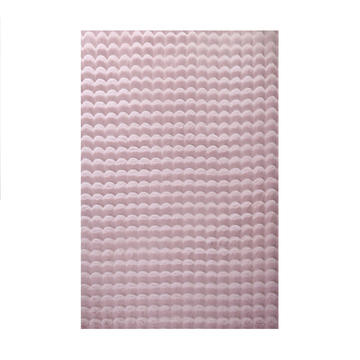 TEPPICH Waschbar Hochflor Uni Polyester Wohnzimmer Rosa Rechteckig 160x230 - Rosa, Textil (160/230cm) - KADIMA DESIGN