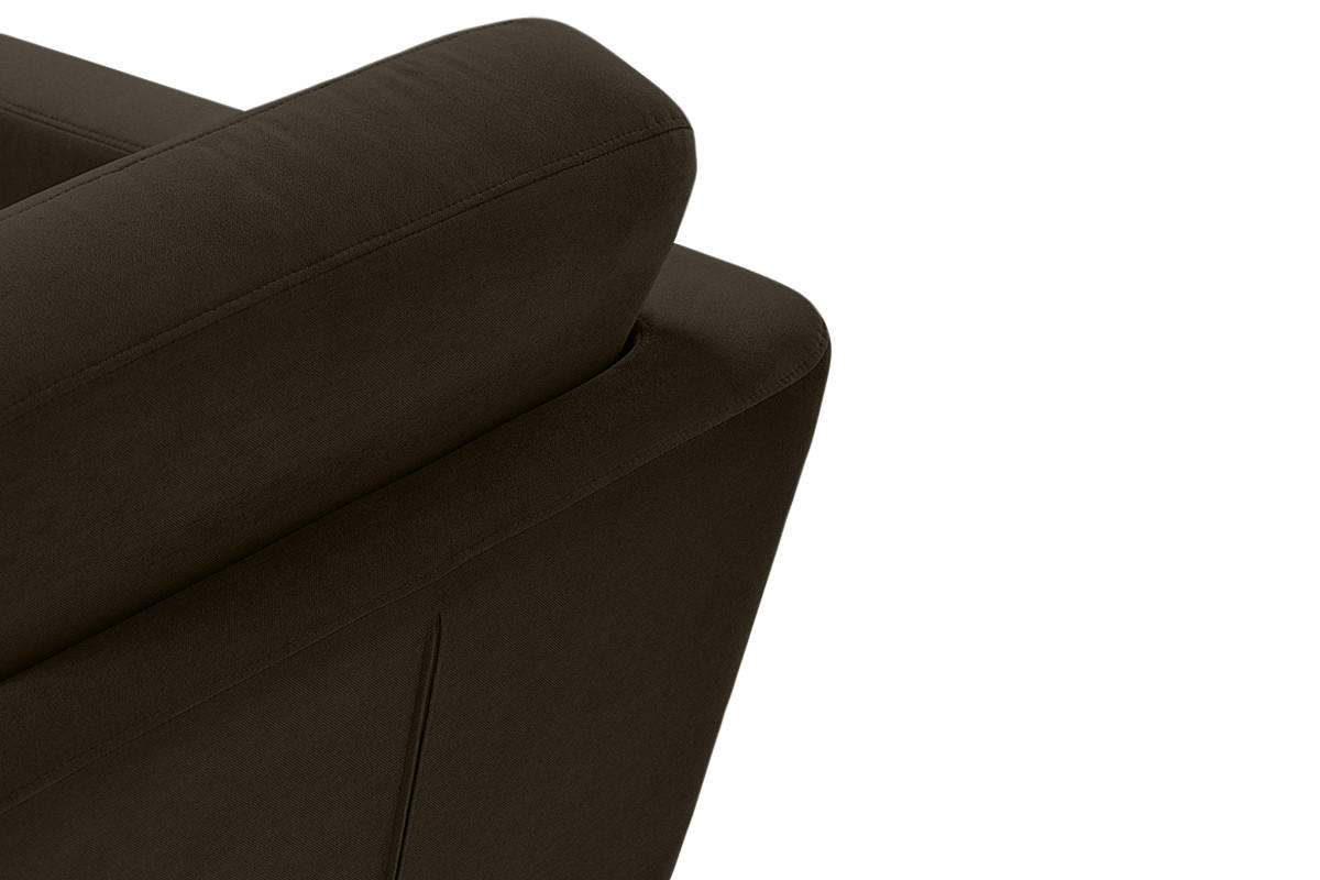 SESSEL TAGIO Massivholz-Beine, braun - Dunkelbraun/Braun, Buchenholz/Textil (86/80/88cm) - KONSIMO®