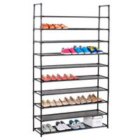SCHUHREGAL ILONA - Schwarz, Textil (100/175/29cm) - IDIMEX