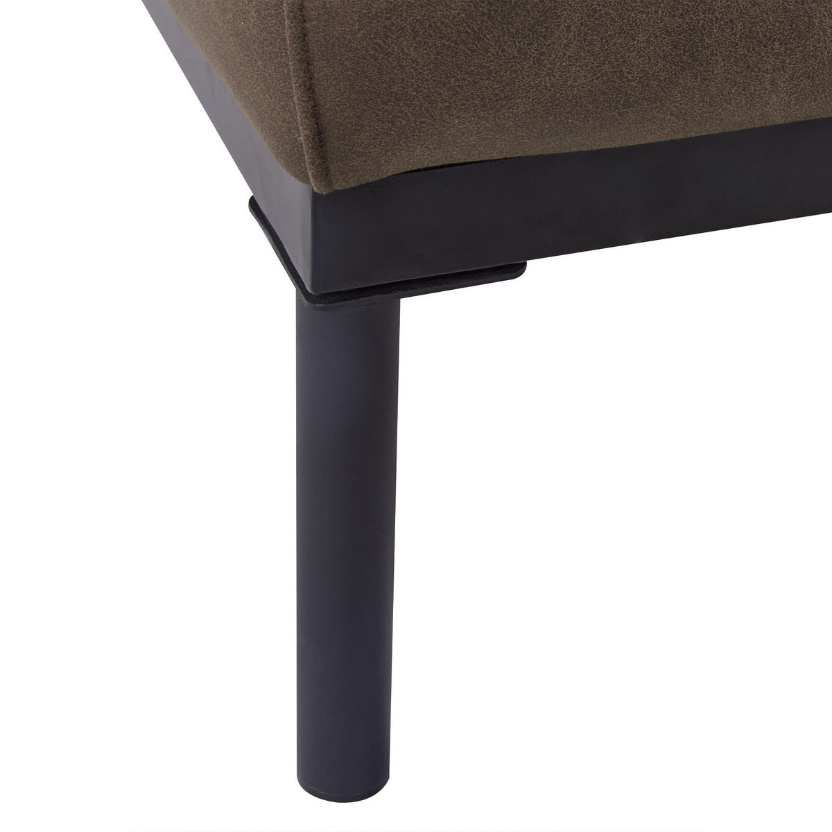 2-SITZER-SOFA Kunstleder dunkelbraun Malmos - Dunkelbraun/Schwarz, Textil (196/78/85cm) - Beliani