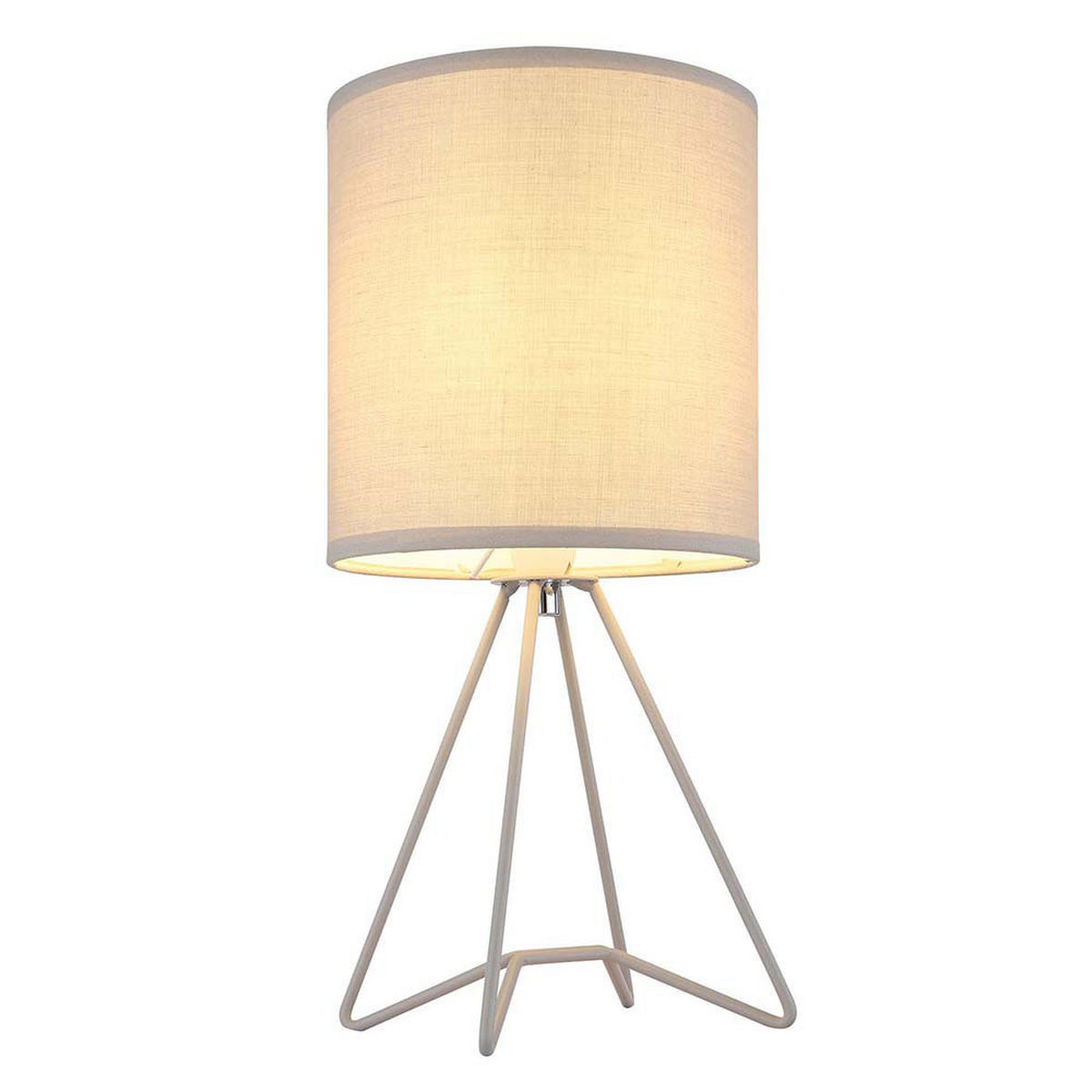 TISCHLEUCHTE TAMIAN Metall Grau - Grau, Metall (16/16/34.5cm) - Globo Lighting