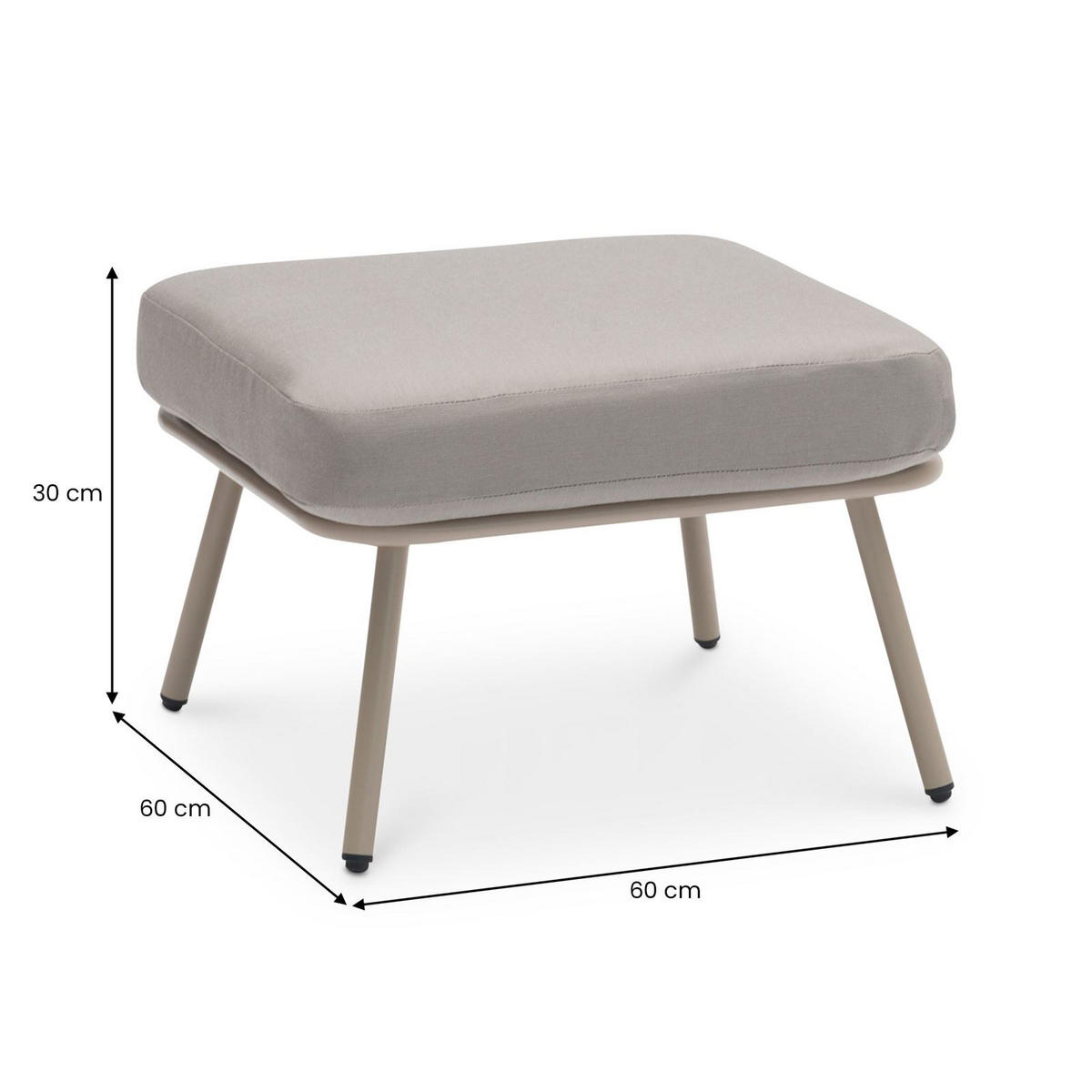 GARTENMÖBEL MYKONOS - Beige, Metall - IDIMEX