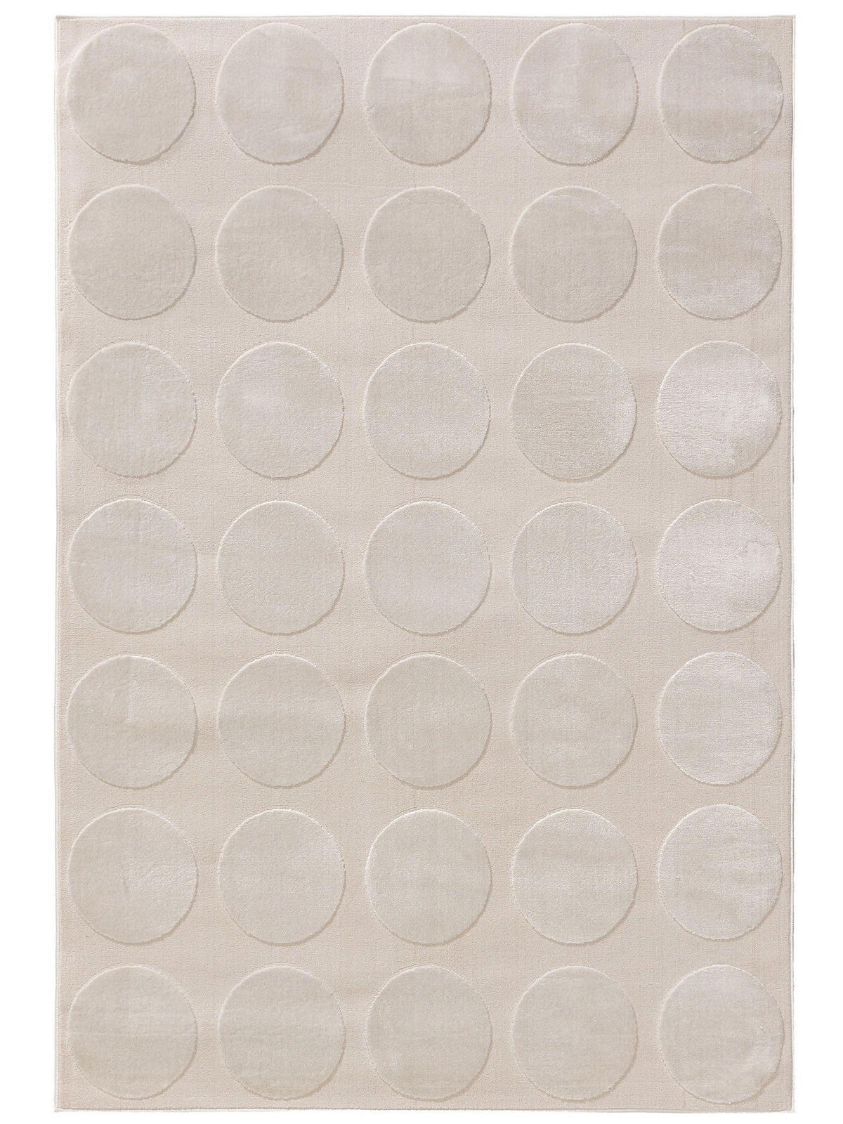 TEPPICH Claire Cream 160x230 cm - Creme, Kunststoff (160/230cm) - benuta