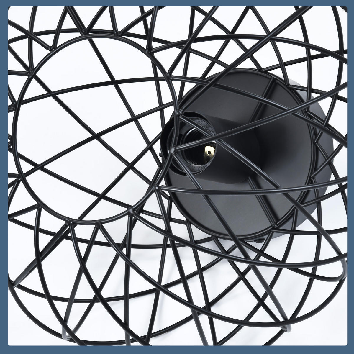 LED-DECKENLEUCHTE Svindar 30/30/23 cm - Schwarz, Metall (30/30/23cm) - ZMH