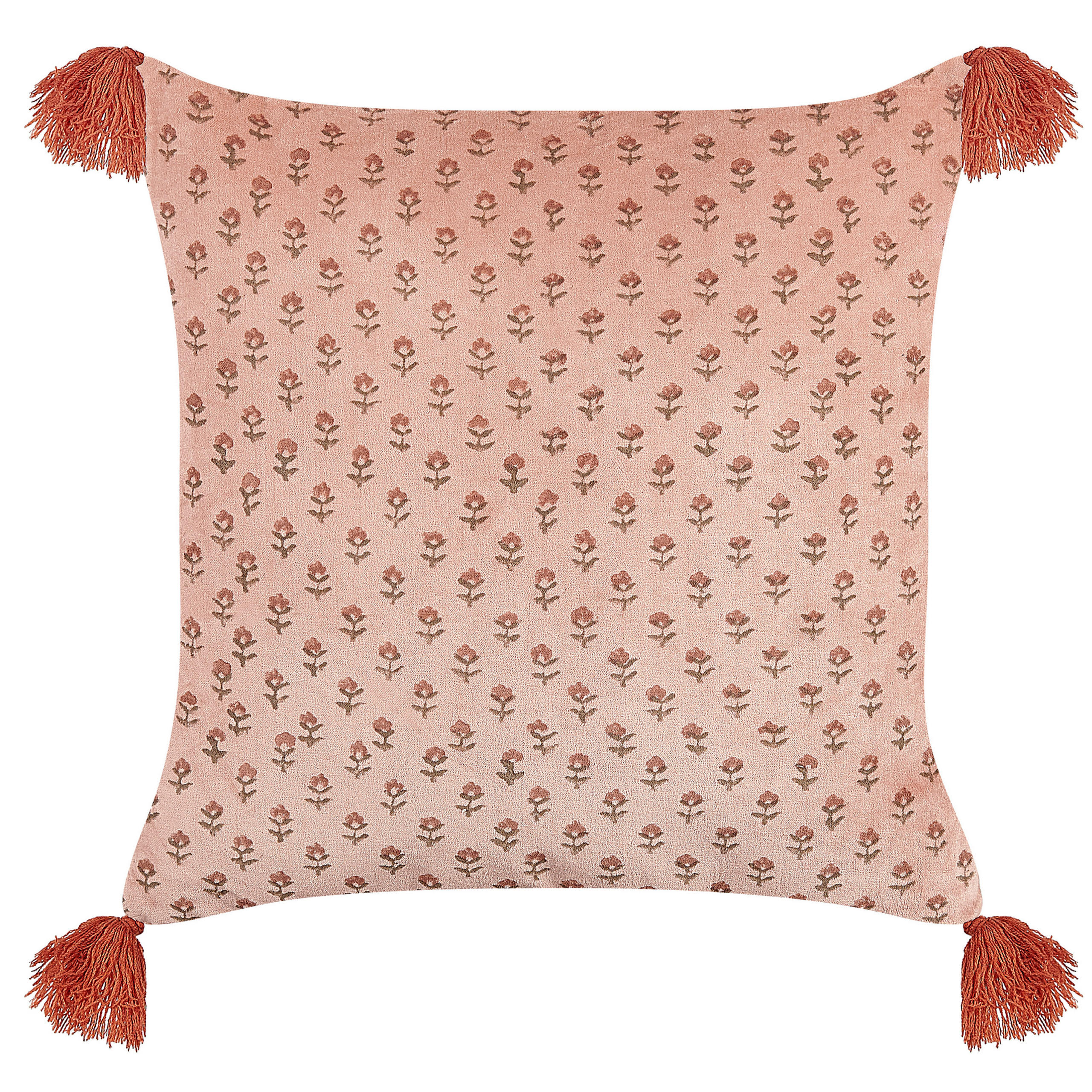 DEKOKISSEN Rosa 45/45 cm Rumhora - Pink, Textil (45/45cm) - Beliani