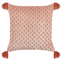 DEKOKISSEN Rosa 45/45 cm Rumhora - Pink, Textil (45/45cm) - Beliani