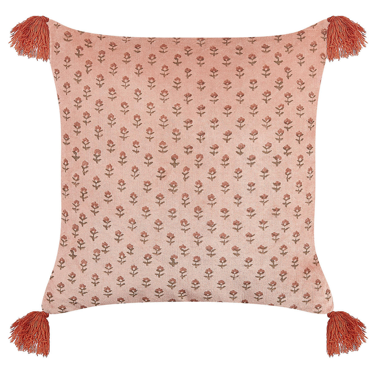 DEKOKISSEN Rosa 45/45 cm Rumhora - Pink, Textil (45/45cm) - Beliani