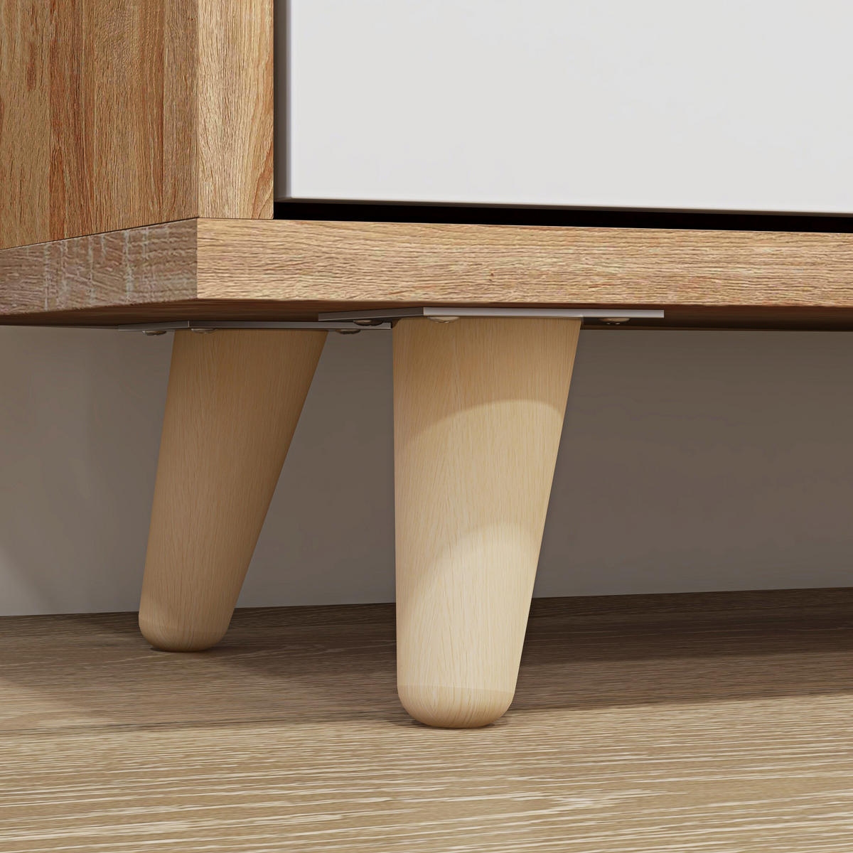 SCHUHSCHRANK DE-14999 3 Klapptüren mit verstellbaren Böden Weiß - Weiß, Holzwerkstoff (72/119/24cm) - ComfortXL