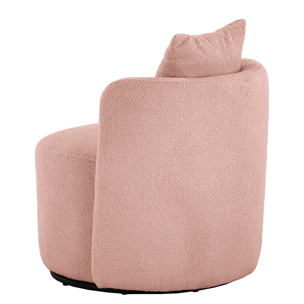 SESSEL - Schwarz/Rosa, Textil/Metall (73/67/75cm) - home24