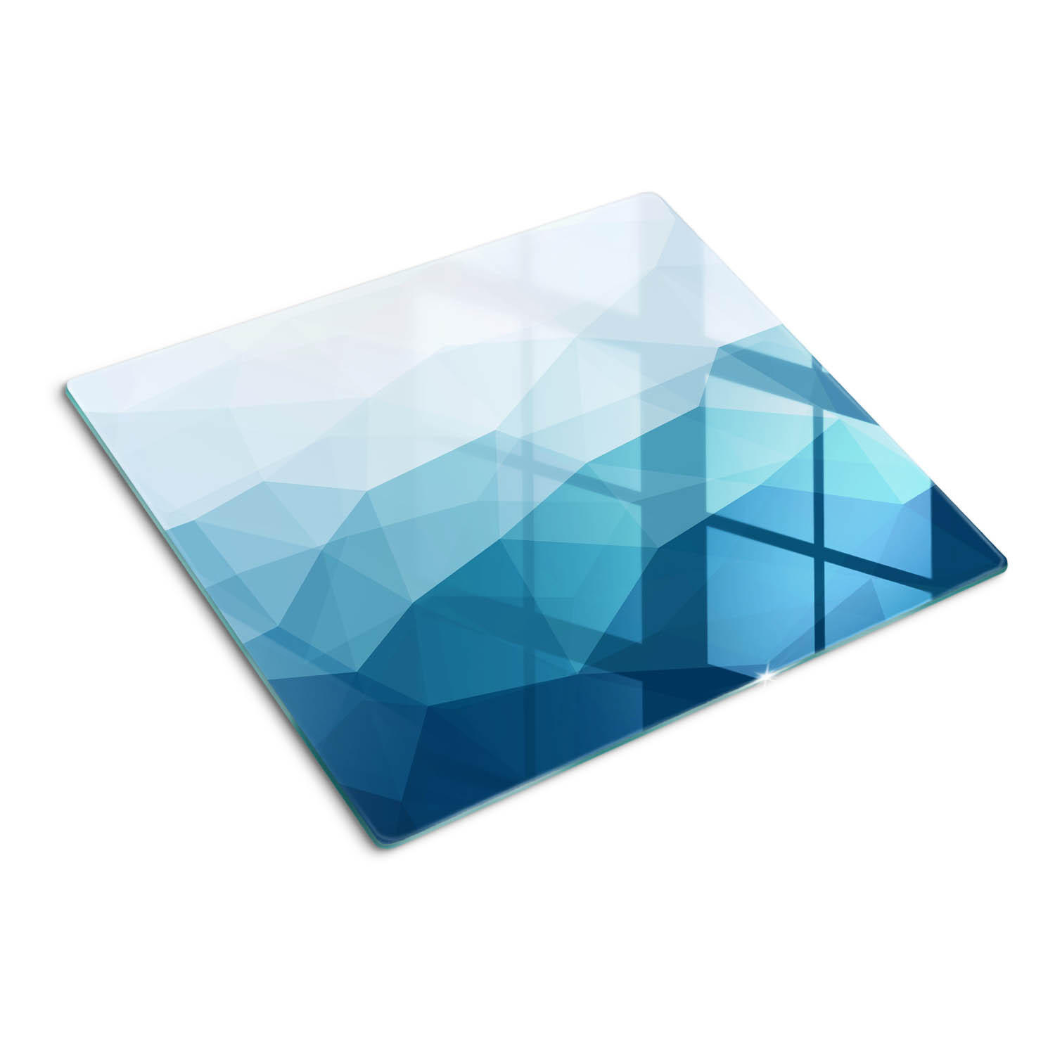 GLASPLATTE 60x52 cm Abstraktion - Grün, Glas (60/0.4/52cm) - TULUP