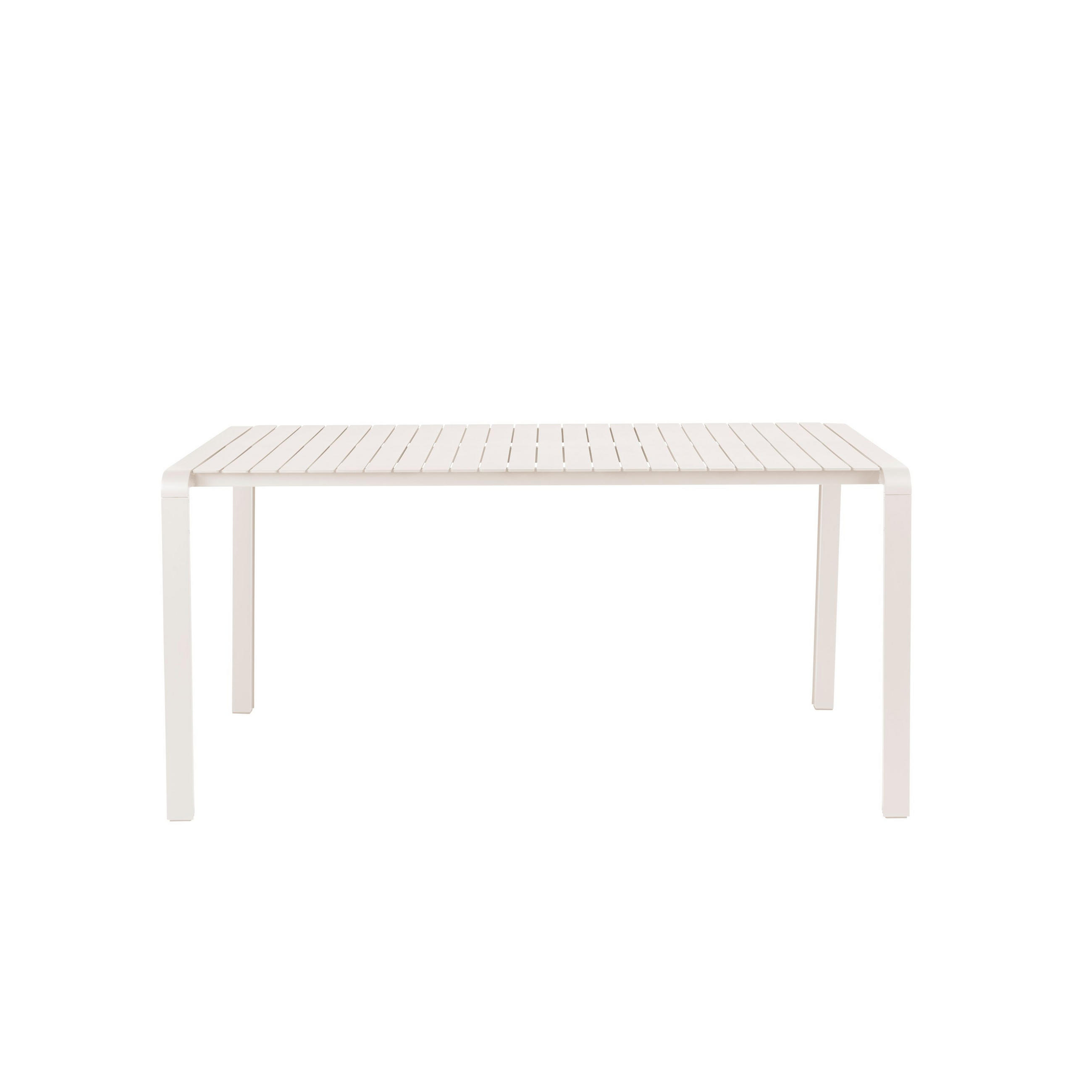 GARTENTISCH Vondel 168,5x87 cm Weiß - Weiß, Metall (168.5/87.2/75cm) - Zuiver