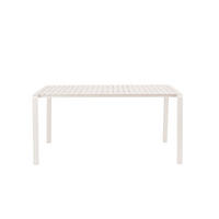 GARTENTISCH Vondel 168,5x87 cm Weiß - Weiß, Metall (168.5/87.2/75cm) - Zuiver