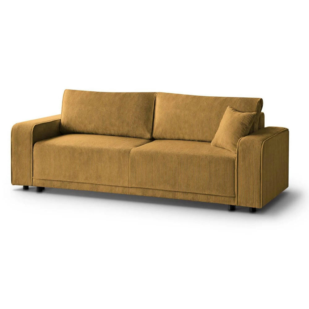 Beautysofa Schlafsofa Gelb 250x90x96 cm