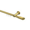 INNENLAUF-GARDINENSTANGEN-SET Platon Verano 100 cm, 1-läufig, 20 mm Ø Messing-Optik - Messingfarben/Goldfarben, Metall (100cm) - INTERDECO