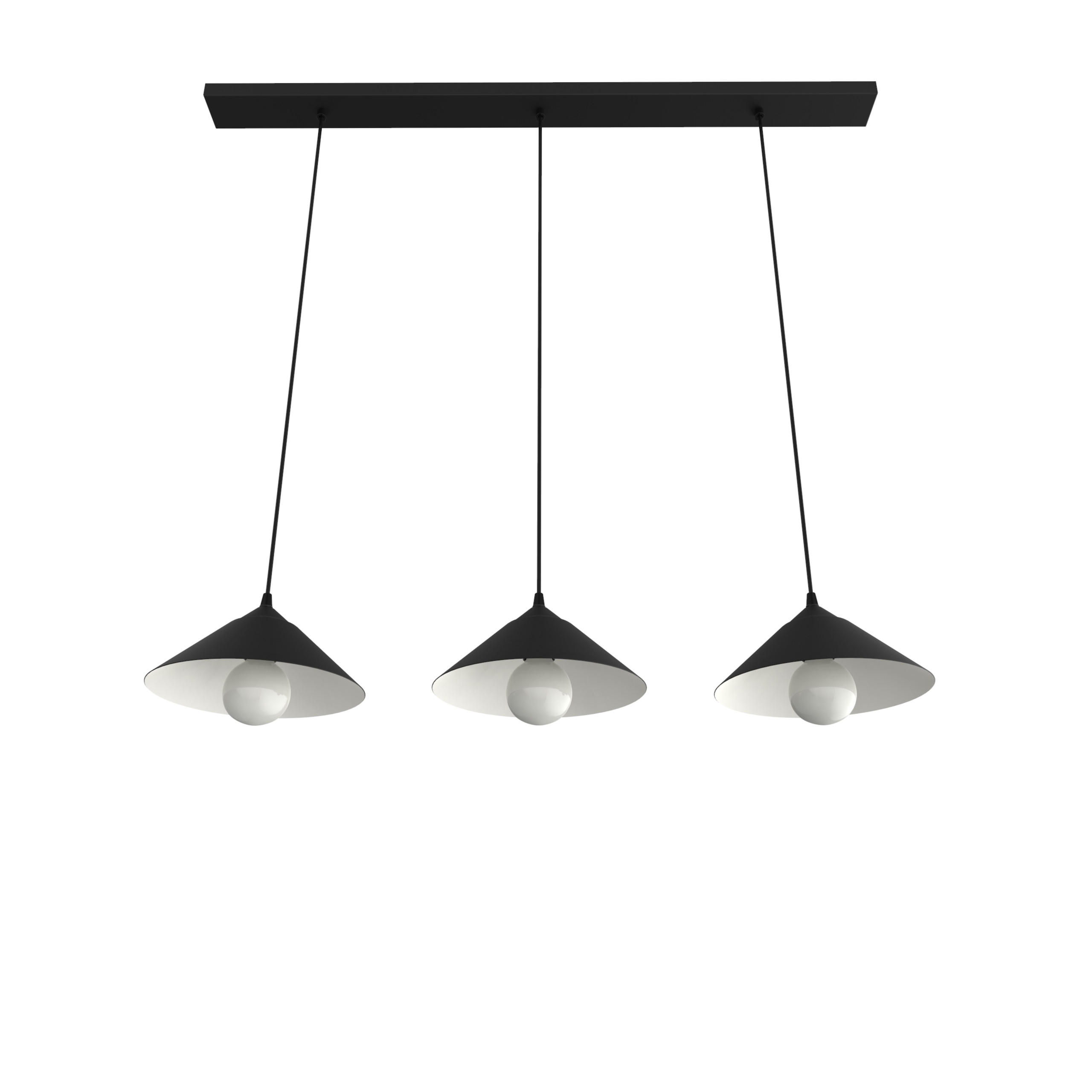 HÄNGELEUCHTE - Schwarz, Metall (25/100/120cm) - Lumicom