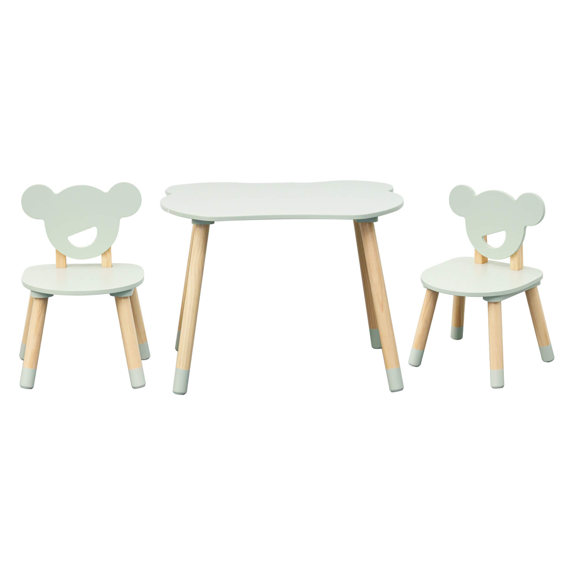 KINDERSITZGRUPPE Grün 56/60/44 cm - Pastellgrün, Holzwerkstoff (60/44/56cm) - Mobili Rebecca