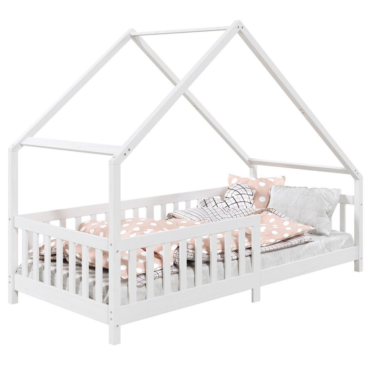 HAUSBETT CORA 90X200 CM - Weiß, Holz (96/158/206cm) - IDIMEX