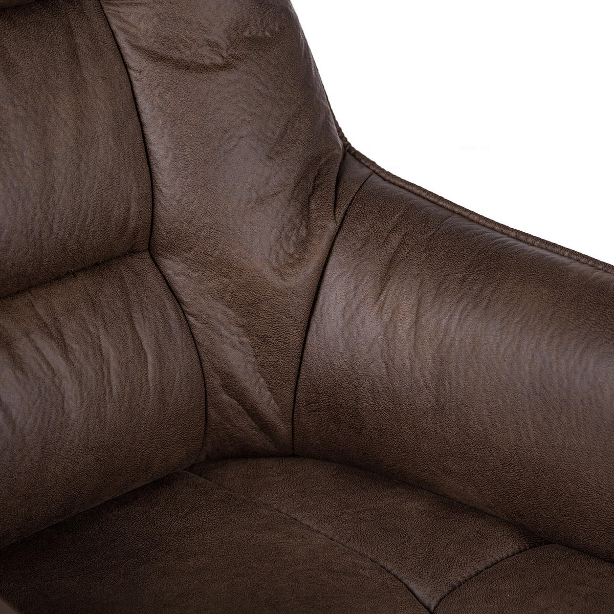 BÜROSTUHL - Microfaser / Nylon - Braun / Schwarz - Braun, Kunststoff/Textil (71/115/84cm) - home24