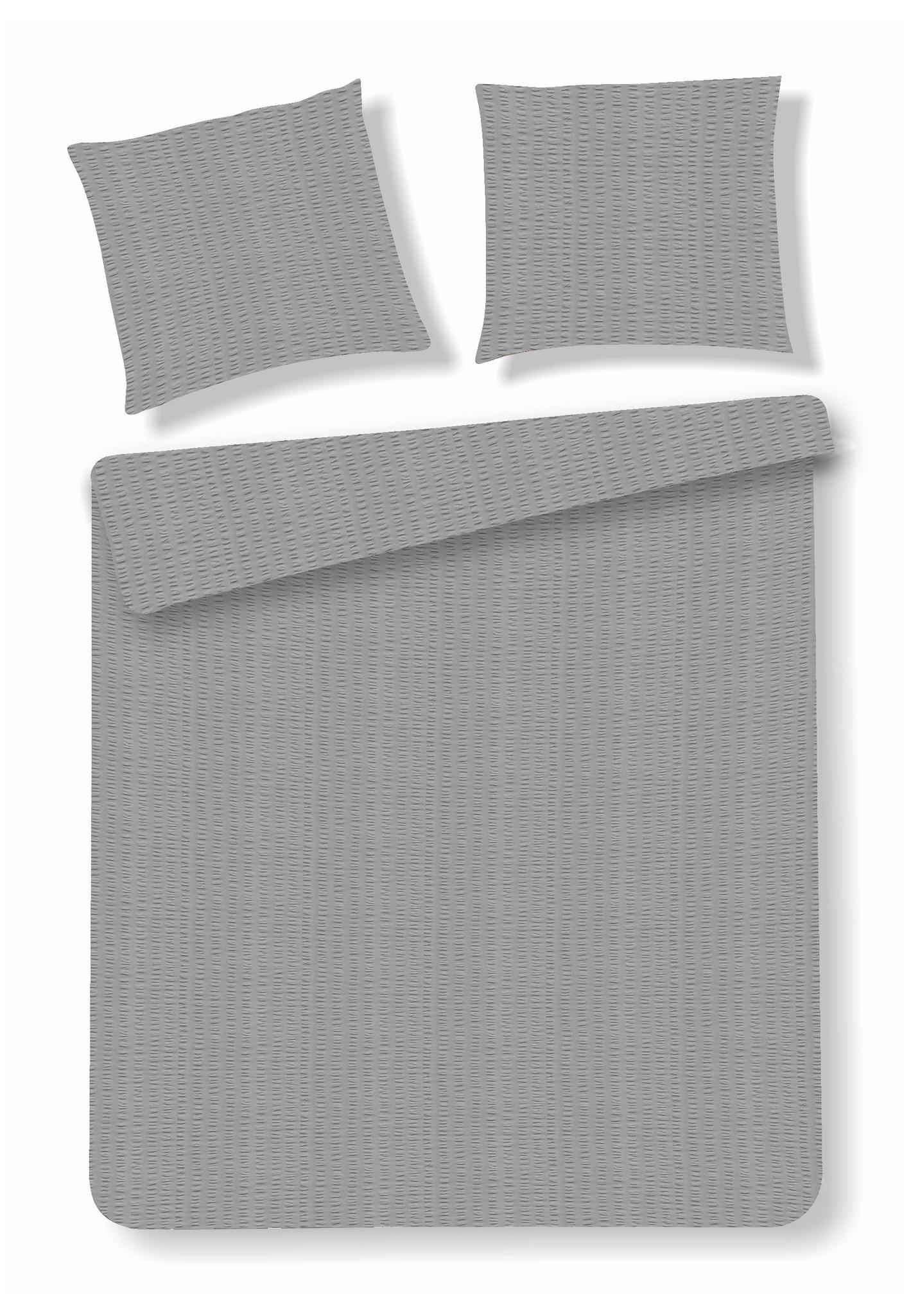 BETTWÄSCHE Corica - Grau, Textil (160/200cm) - home&you