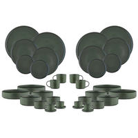 KOMPLETTSERVICE Scandi - 36er-Set - Olive - Grün, Keramik (1/1/1cm) - Björn