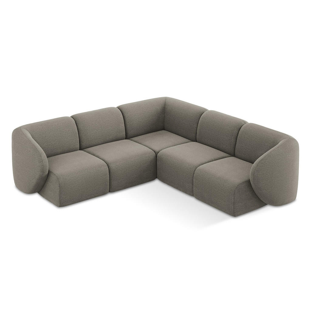 Thumbnail - Makamii Ecksofa, Grau, Textil, Holzwerkstoff, 4-Sitzer, 251x251 cm, Hergestellt in Europa, Oeko-Tex®, Wohnzimmer, Sofas ...