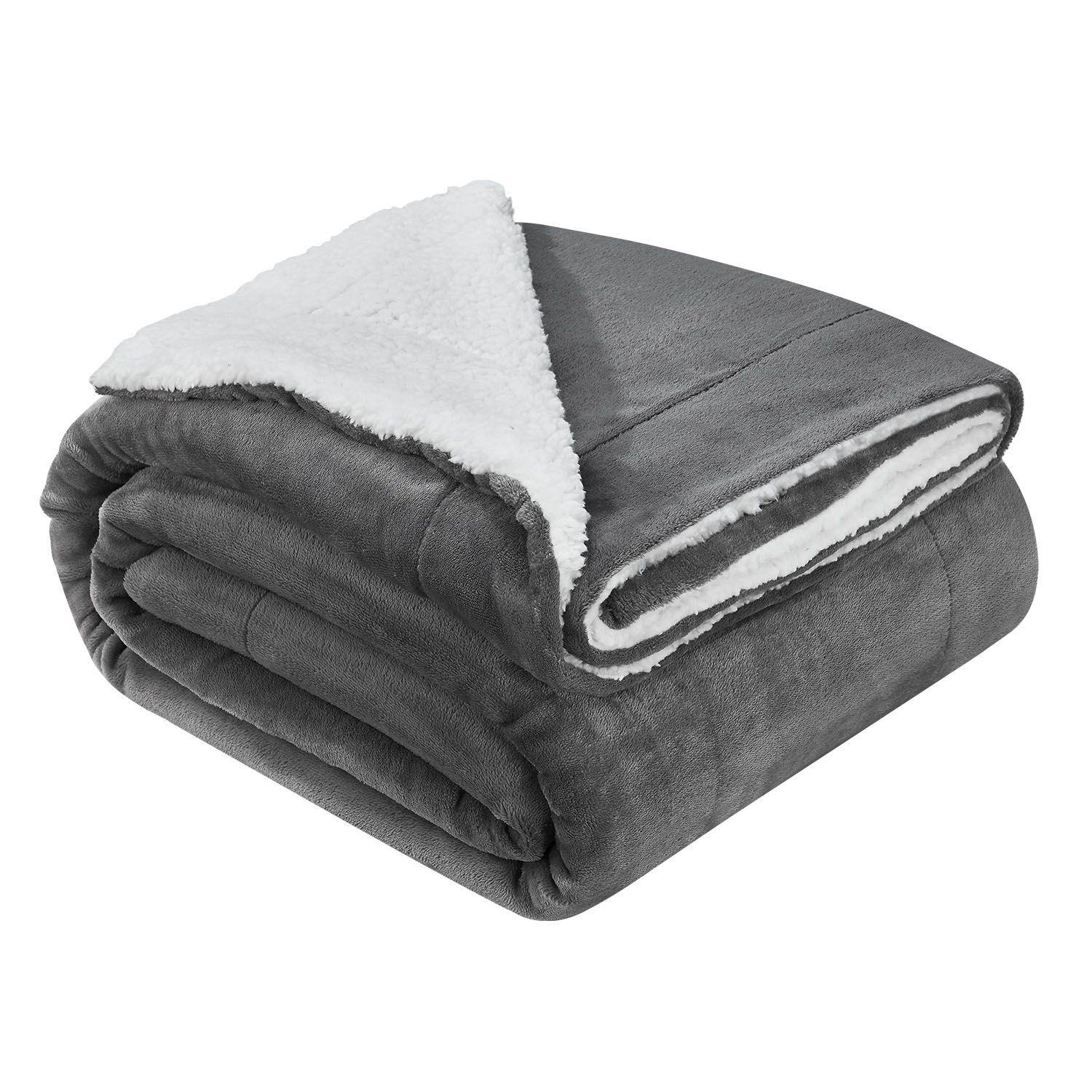 FLEECEDECKE Kuscheldecke 150x200 cm dunkelgrau - Dunkelgrau, Textil (150/200cm) - Juskys