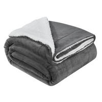 FLEECEDECKE Kuscheldecke 150x200 cm dunkelgrau - Dunkelgrau, Textil (150/200cm) - Juskys