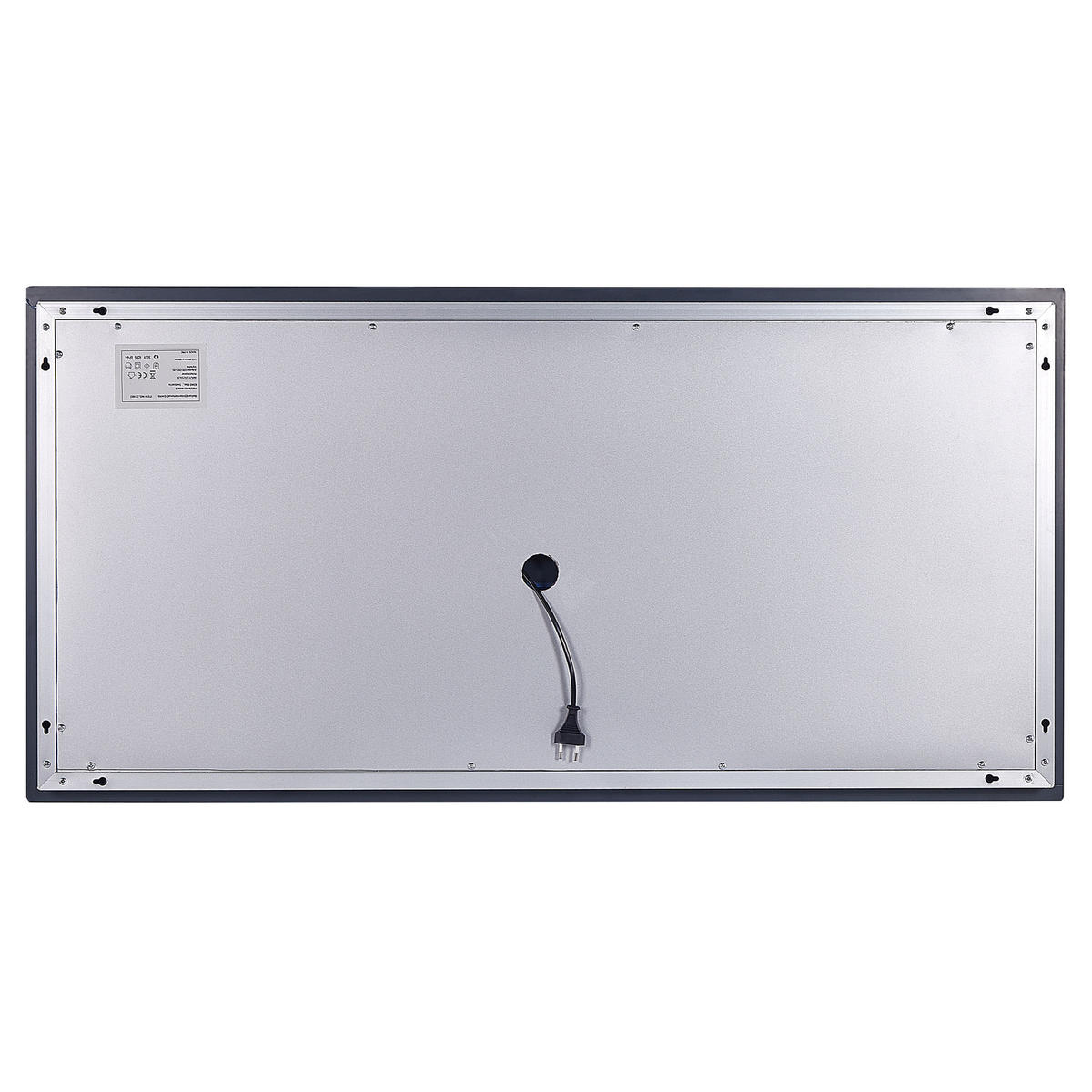BADSPIEGEL mit LED-Beleuchtung rechteckig 120/60 cm Avranches - Silberfarben, Glas (120/60/4cm) - Beliani