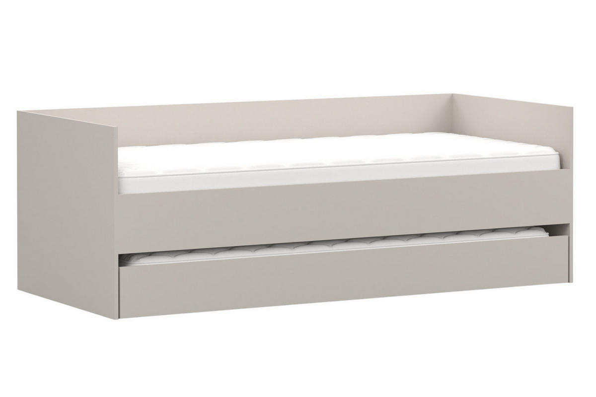 AUSZIEHBETT SIMO 90/200 cm in Kaschmir - Kaschmir, Holzwerkstoff (90/200cm) - Deine Möbel 24