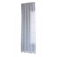 GARDINE LEINEN HxB 245x145 cm Natur Pompom - Weiß, Textil (145/245cm) - Gardinenbox