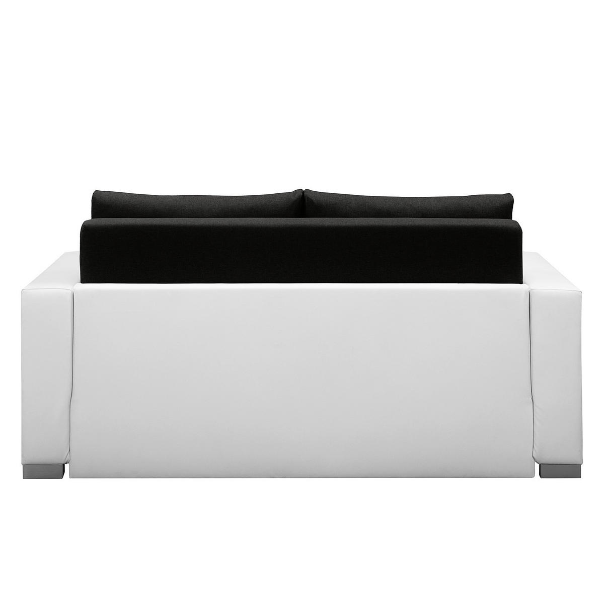 SCHLAFSOFA - Silberfarben/Weiß, Kunststoff/Textil (153/90/90cm) - home24