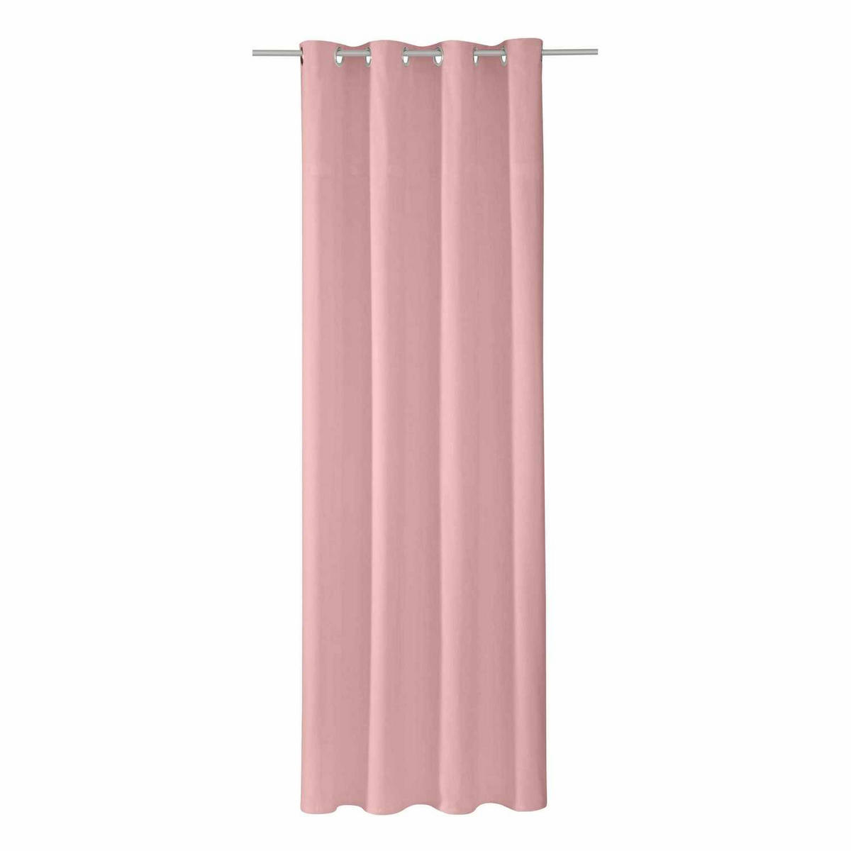 ÖSENVORHANG DOVE Blickdicht - Rosa, Textil (140/0.5/245cm) - Tom Tailor