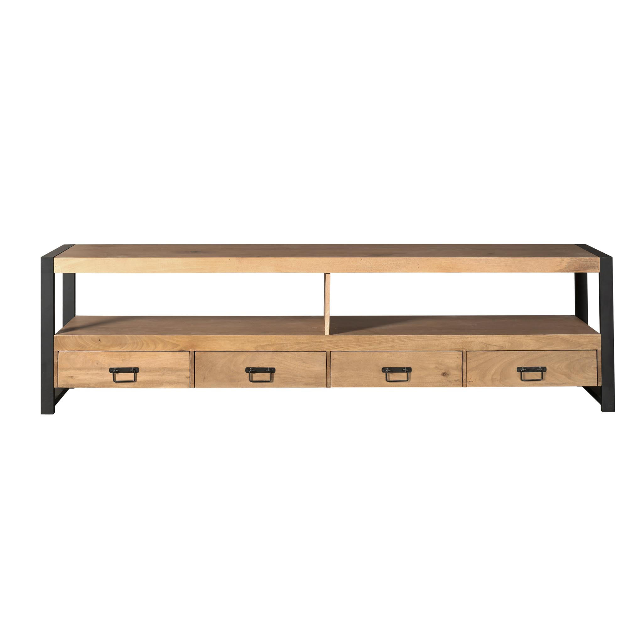 TV-MÖBEL Britt Braun 45/220/60 cm - Braun, Holz (220/60/45cm) - Starfurn