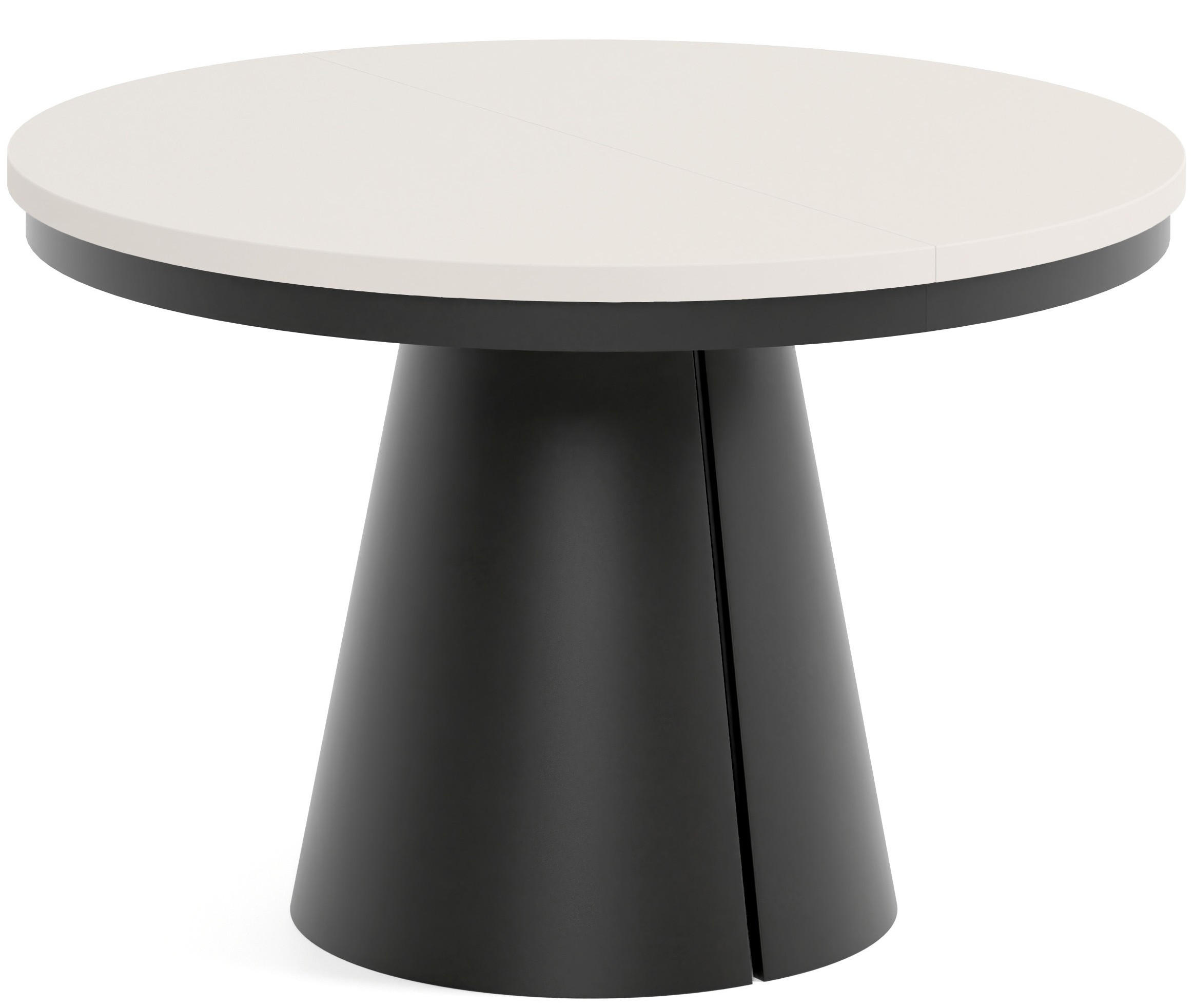 TISCH Kaschmir ALMA Ausziehbar 120/196 cm - Kaschmir/Schwarz, Holzwerkstoff (2/120/76cm) - Sepro Meble