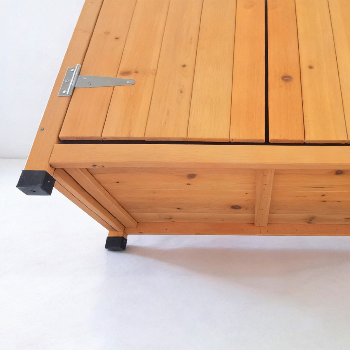 PFLANZTISCH - Orange, Holz/Metall (40/75/90cm) - Relaxdays