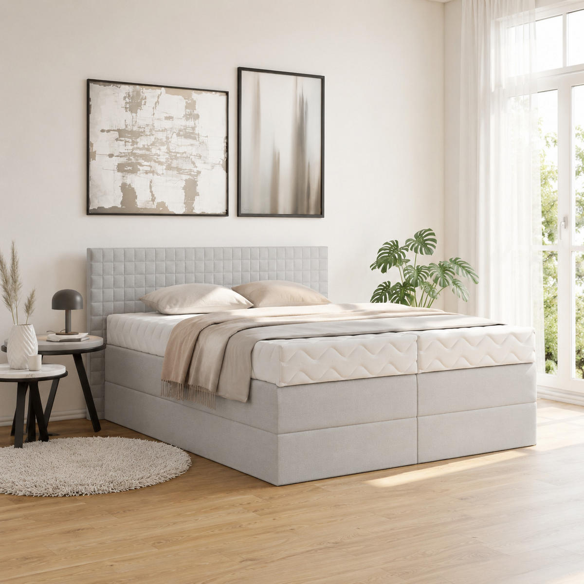 BOXBETT H2 Matratze 160x200 cm in Grau - Grau, Textil (160/200cm) - Home Collective