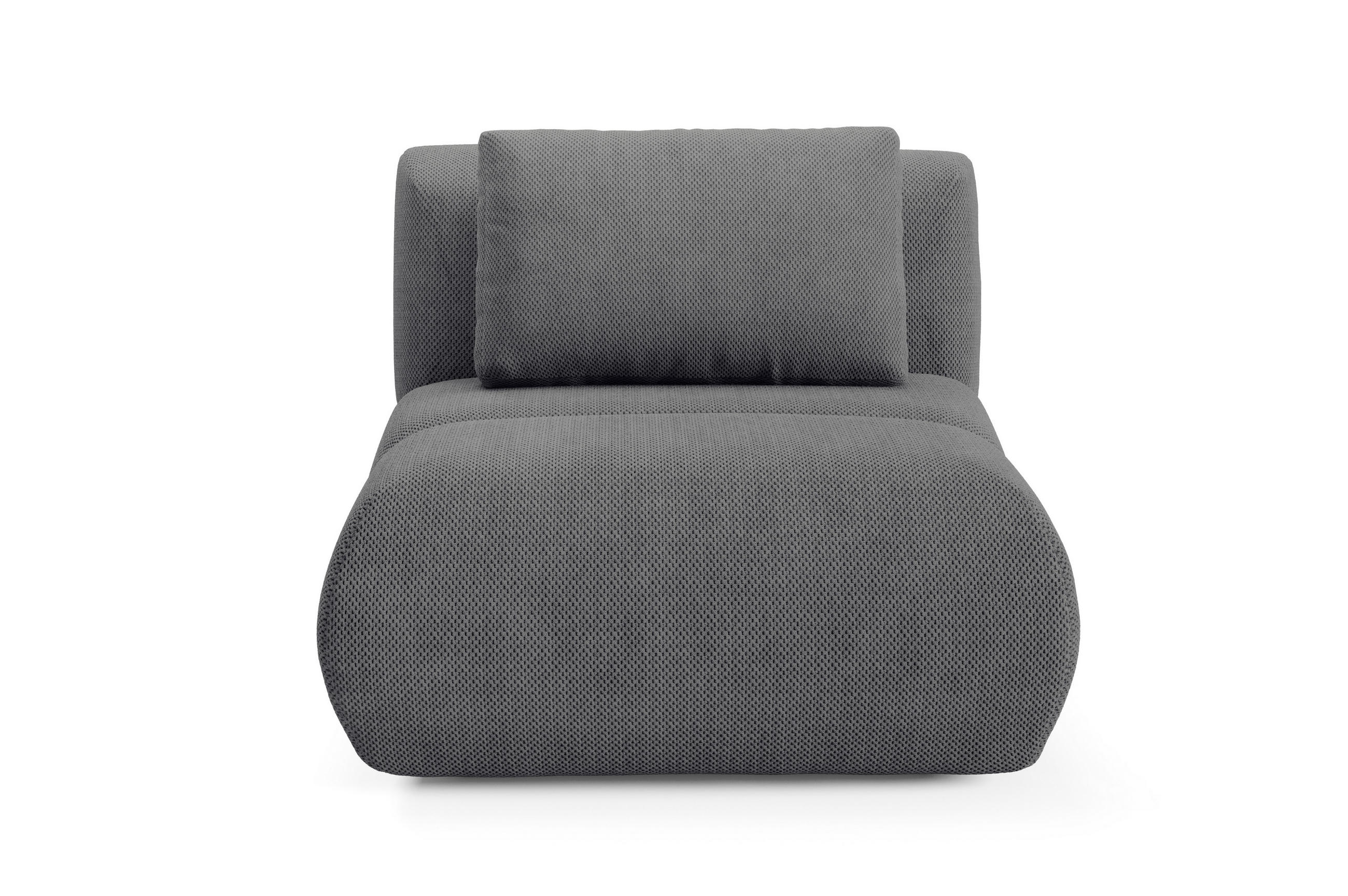 SESSEL ATOMO, Modern Polstersessel Loungesessel, Velours-Stoff Grau - Grau, Holz/Metall (98/82/134cm) - MASSENO