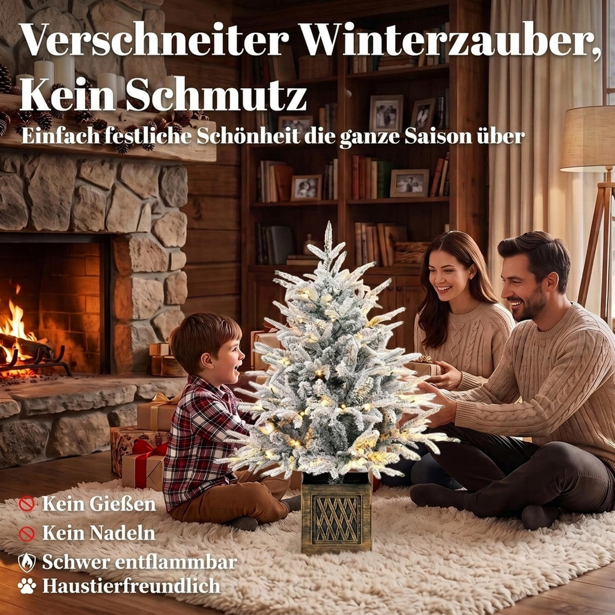 WEIHNACHTSBAUM PE PVC Grün - Grün, Kunststoff (90cm) - HOMCOM