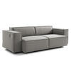 2,5-SITZER SOFA - Graubraun, Textil (223/70/96cm) - home24