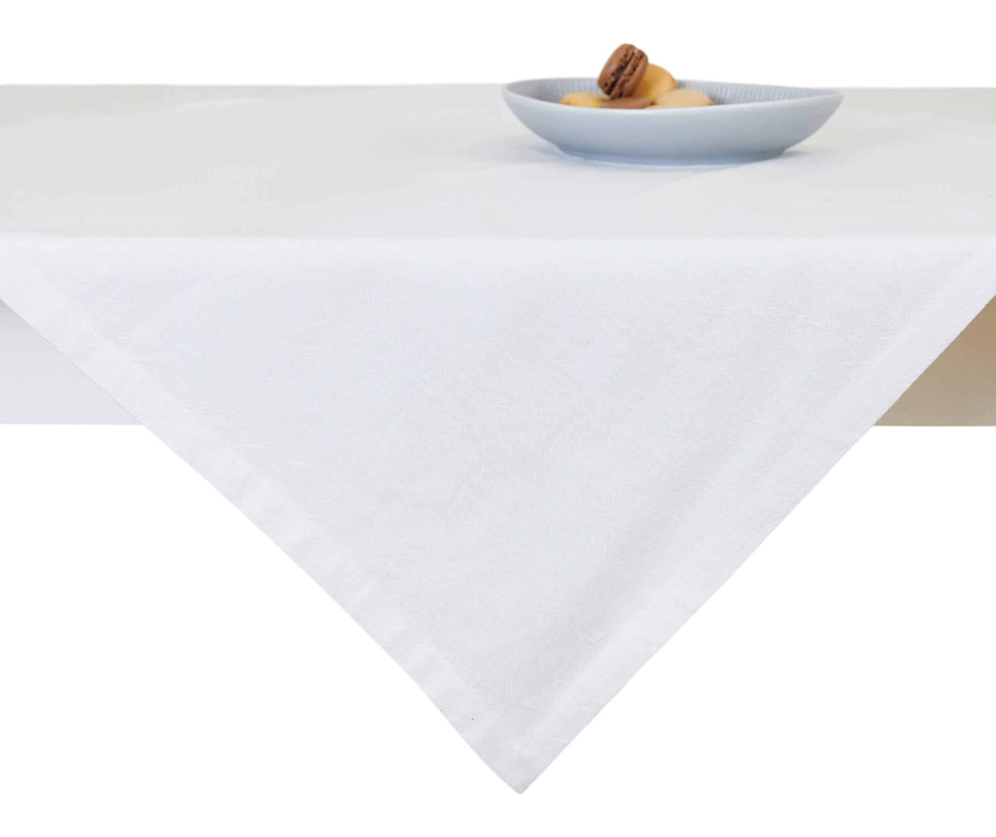 BAUMWOLLTISCHDECKE Campos - Weiß, Textil (80/80/1cm) - home&you