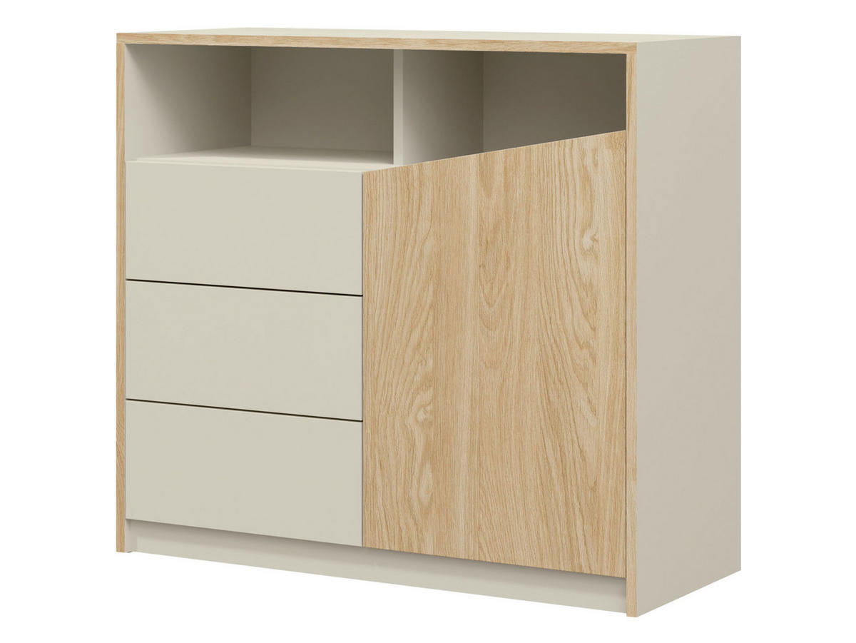 KOMMODE Aston 05 - Eichefarben/Beige, Holzwerkstoff (100/91/41cm) - MIRJAN24