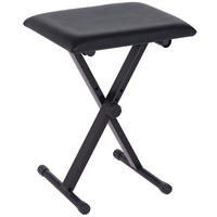 HOCKER DE-16363 klappbar & höhenverstellbar Schwarz - Schwarz, Metall (29/47/39cm) - ComfortXL