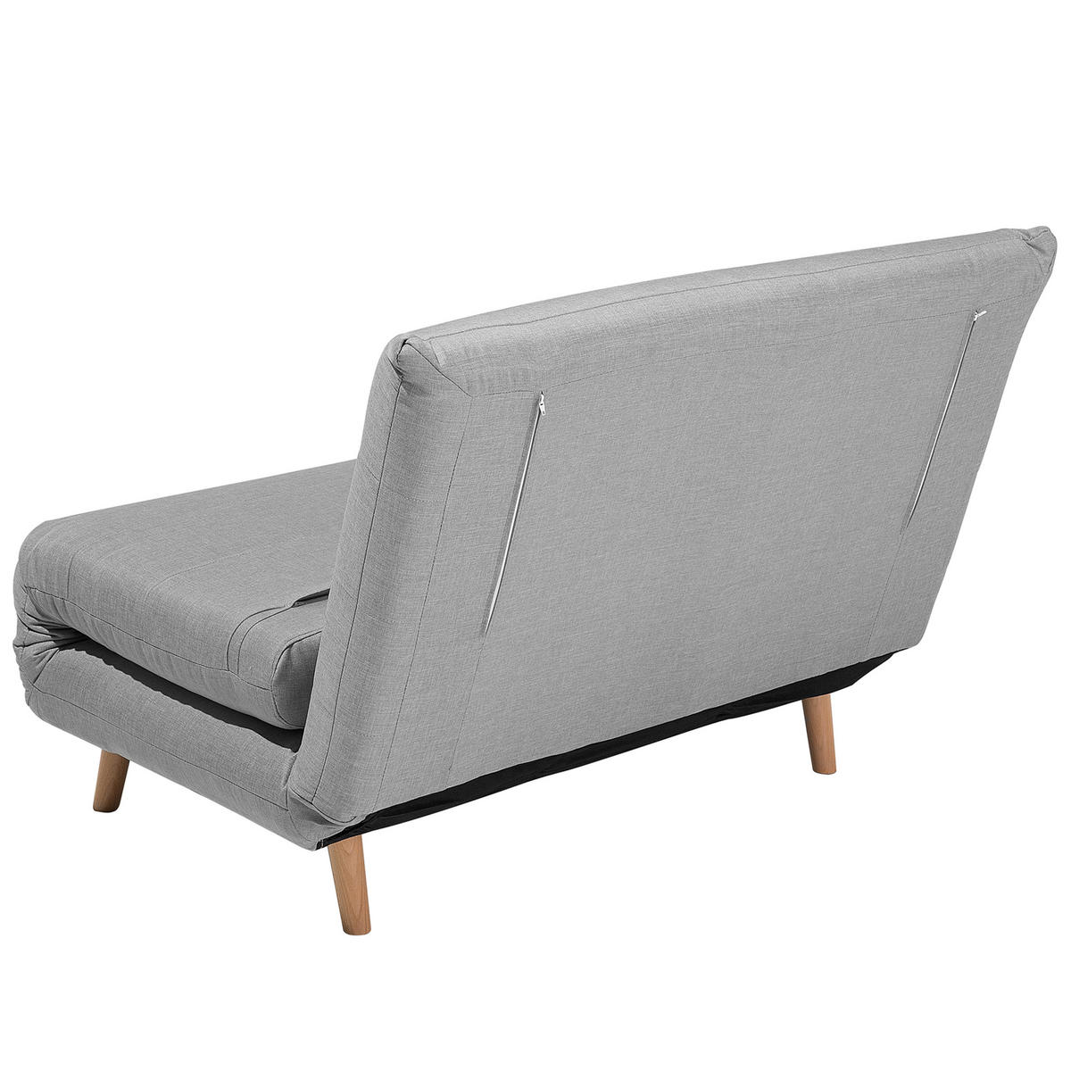 1-SITZER-SCHLAFSOFA Polyester Grau Setten - Hellgrau, Textil (104/82/190cm) - Beliani