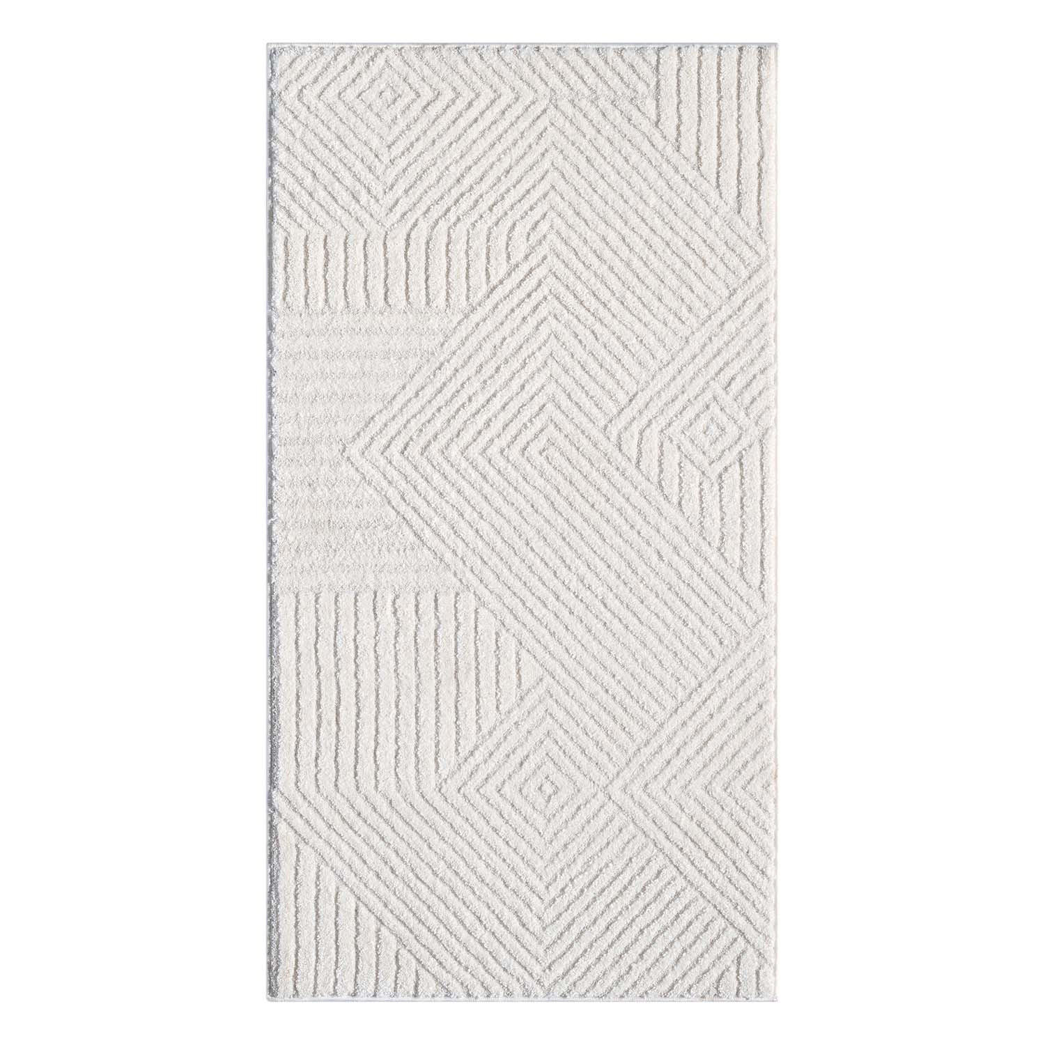 KURZFLOR-TEPPICH Lounge 0632 Creme 80x150 cm - Creme, Textil (80/150cm) - carpet city