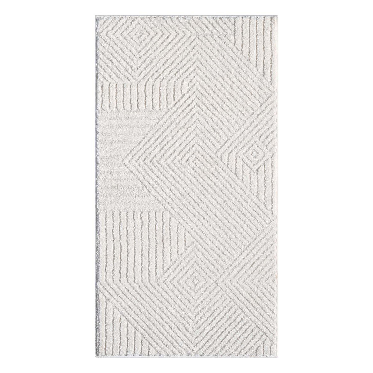 KURZFLOR-TEPPICH Lounge 0632 Creme 80x150 cm - Creme, Textil (80/150cm) - carpet city