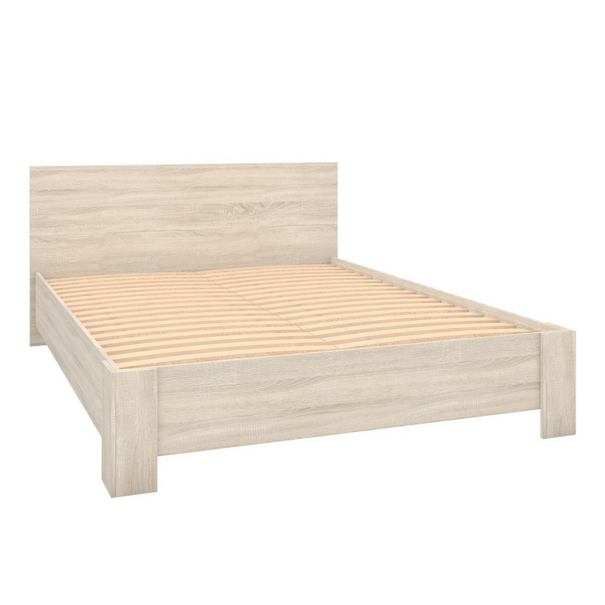 DOPPELBETT 169/90/207 cm Mediolan ohne Matratze 160x200 cm Sonoma,Sonoma - Sonoma Eiche, Holzwerkstoff - imoebel24