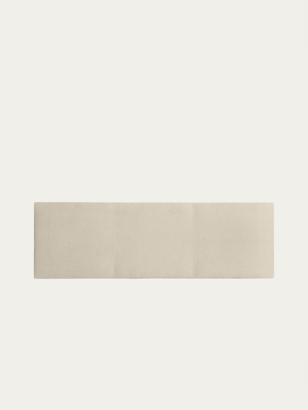 KOPFTEIL Milos Beige 165 cm x 52 cm - Beige, Textil (165/52/3cm) - Kenay Home