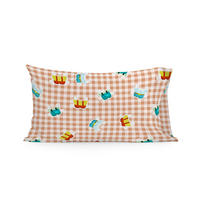 KISSENBEZUG piggys vichy 50x75 cm mehrfarbig - Multicolor, Textil (50/75cm) - Happy Friday