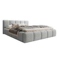 POLSTERBETT MOTSERRAT 180x200 cm, Grau - Grau, Textil (200/180cm) - Fedve
